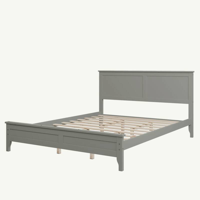 Solid Wood Queen Platform Bed