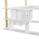 preview thumbnail 14 of 30, Full Size Loft Bed with Built-in Storage Cabinet, Cubes & Foldable Desk, Solid Wood Loft Bed Frame for Kids Teens Adults