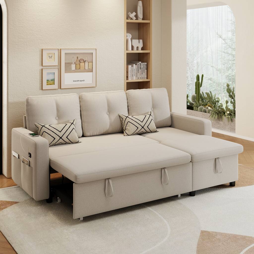 82'' Upholstered Sleeper Sofa