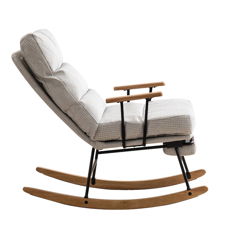 Gliding Rocking Chair with High Back