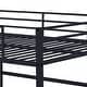 preview thumbnail 17 of 17, Metal Loft Bed Full Size, Loft Bed Frame with Safety Guard Rails & Flat Ladder, Twin Loft Bed for Kids Teens Adults
