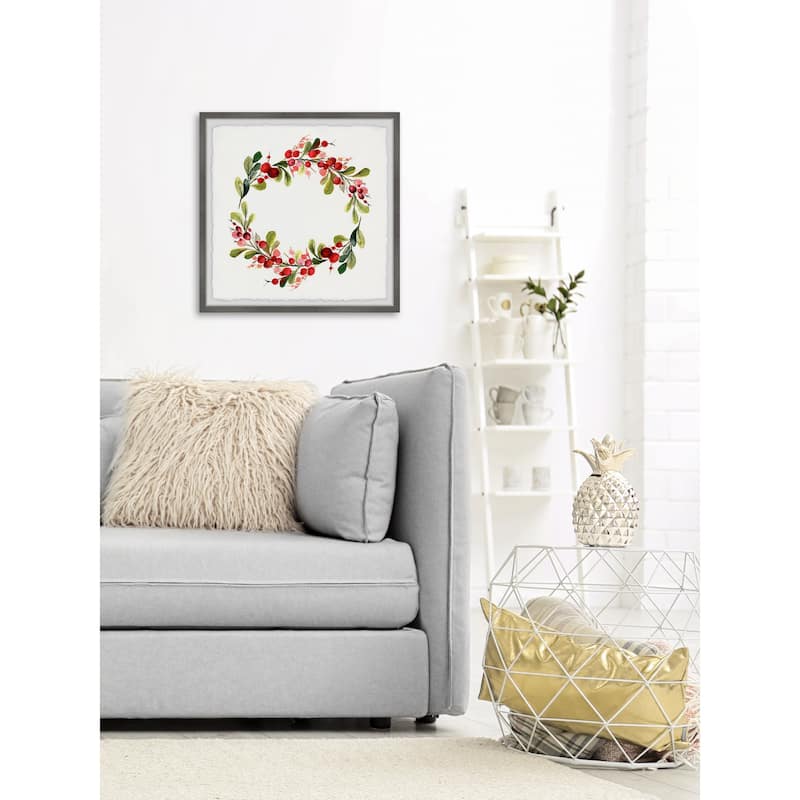 'Merry Toyon Berries II' Framed Painting Print
