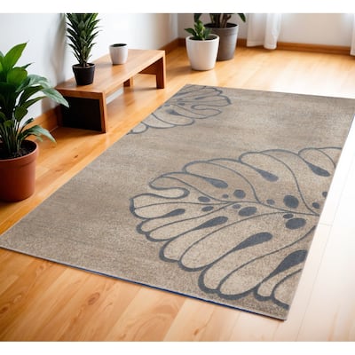 Gadi Power Loomed Modern Stain Resistant Area Rug By HomeRoots - 70' X '46' X '0.5