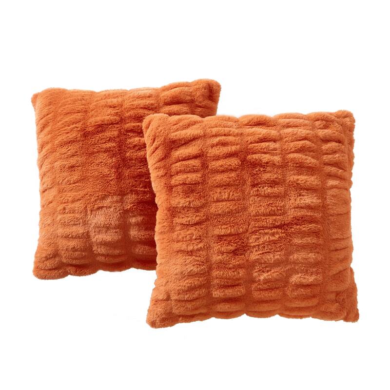 Serenta Shar Pei FauxFur 2 Piece Pillow Shell Set, NO INSERT