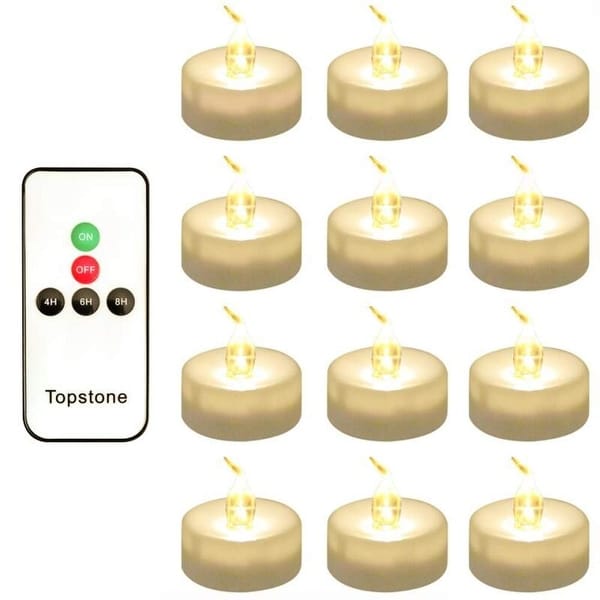 Long Lasting Battery Operated LED Tealights Candle with Timer