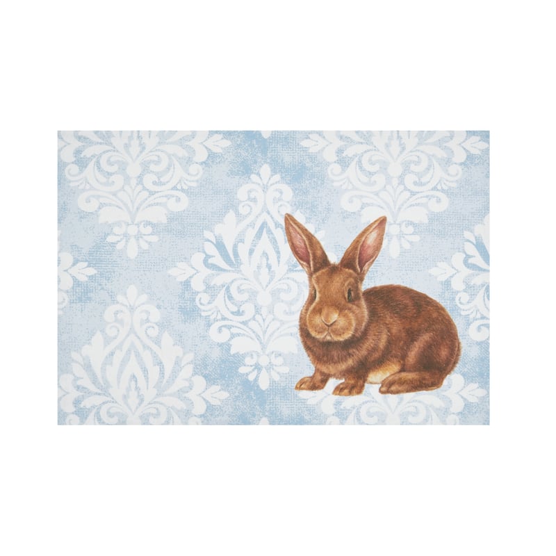 Damask Bunny Placemat Set 6