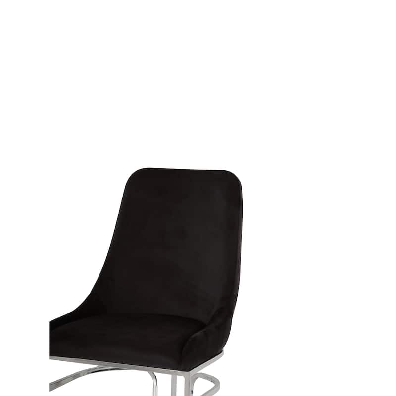 Modern Style 2pc Dinning Chairs Made With Wood And Steel Legs