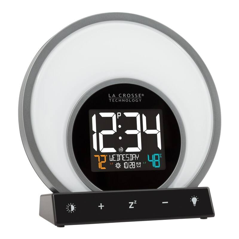 La Crosse Technology Soluna C79141 Mood Light Alarm with Temperature & Humidity