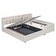 preview thumbnail 9 of 13, Queen Size & Twin XL Size PU Leather Storage Upholstered Platform Bed