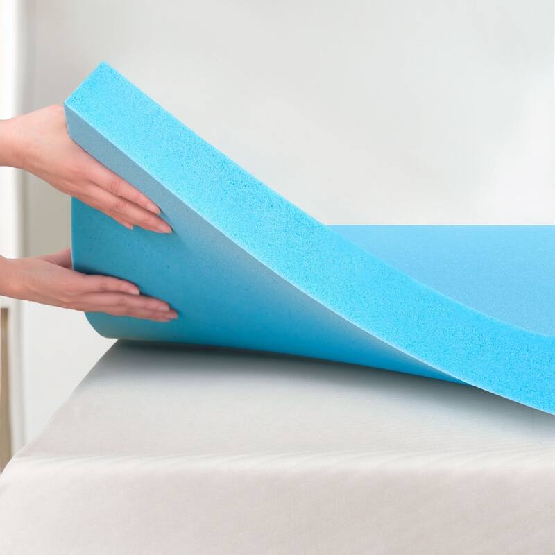 Subrtex Comfort Gel-infused Memory Foam Mattress Topper