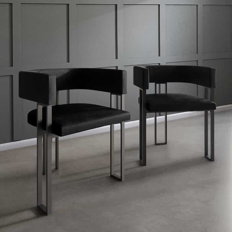 CraftPorch 2 Pieces Contemporary Dining Chair Set