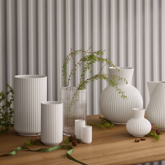 Lyngby Porcelæn Mouth Blown Glass Vase, Clear