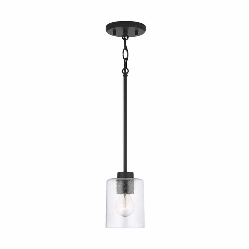 Greyson 1-light Hanging Pendant w/ Clear Seeded Glass