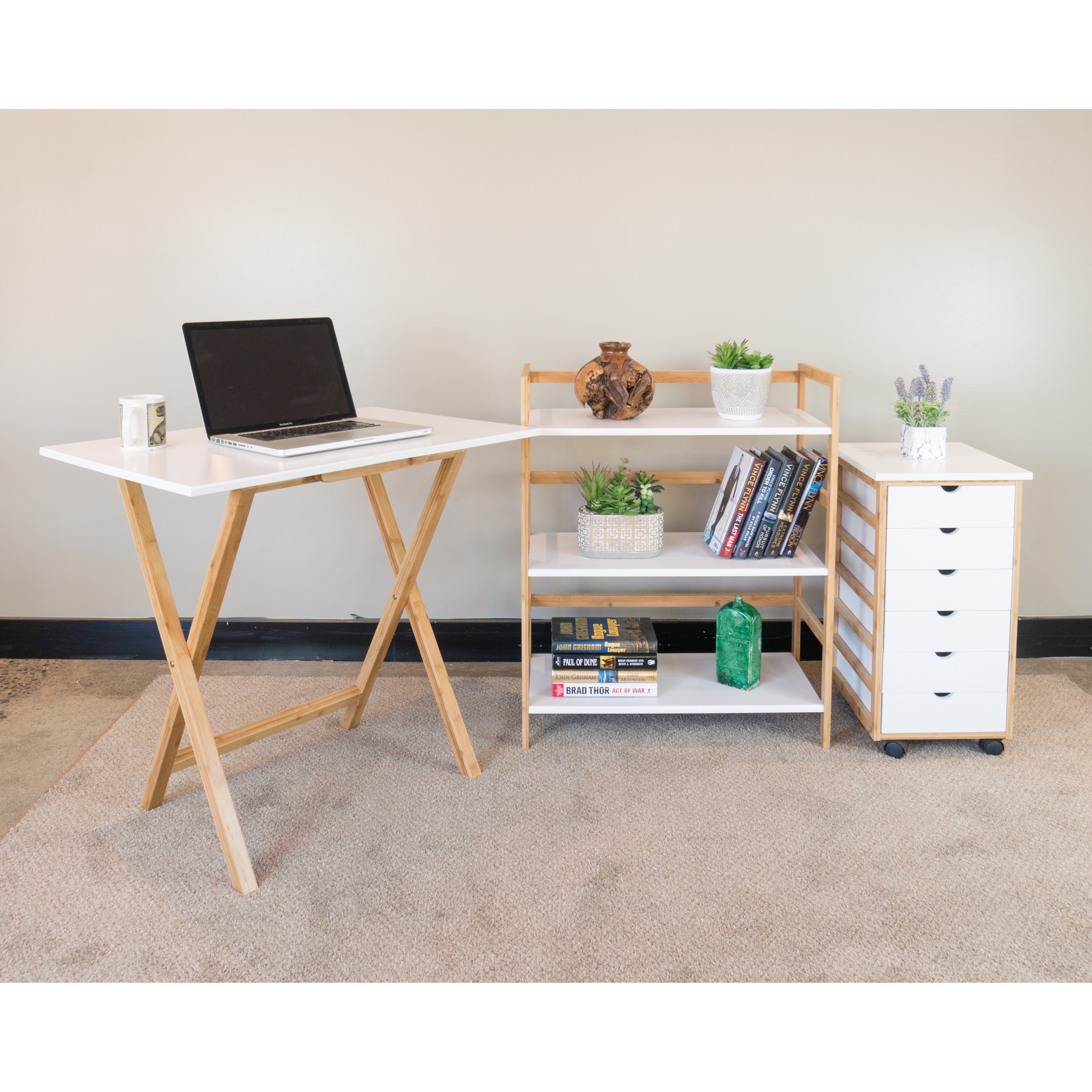 3 tier Solid Bamboo Frame Stackable Bookshelf On Sale Bed Bath Beyond 30527146