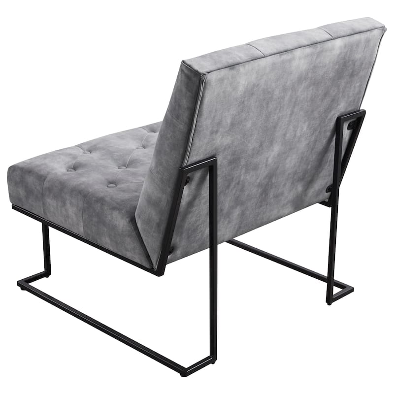 Corvus Savannah Tufted Velvet Upholstered Lounge Accent Chair