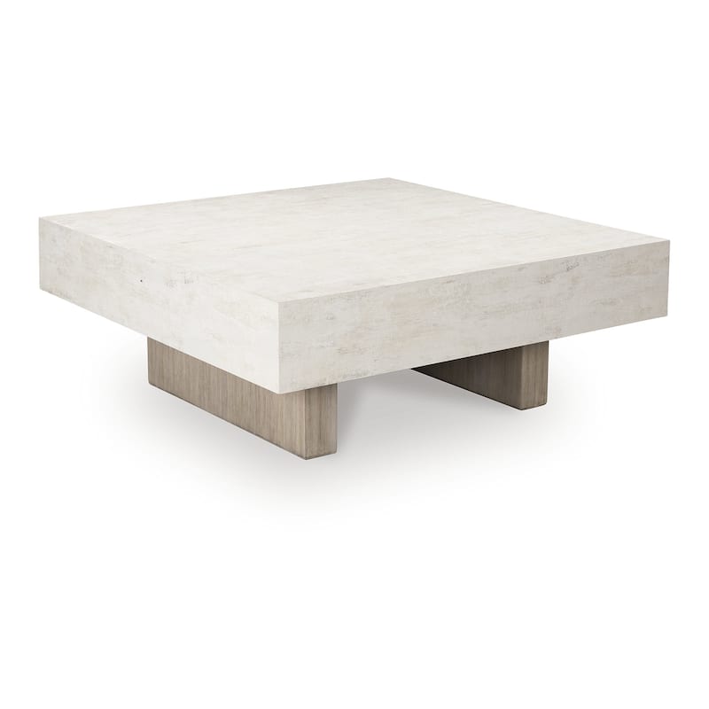 Signature Design by Ashley Jorlaina Brown/Gray Coffee Table - 42" W x 42" D x 16.13" H