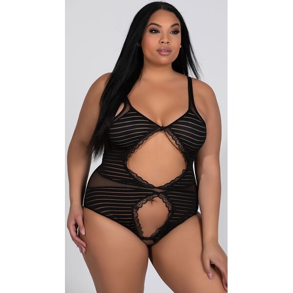 plus size sheer swimsuit