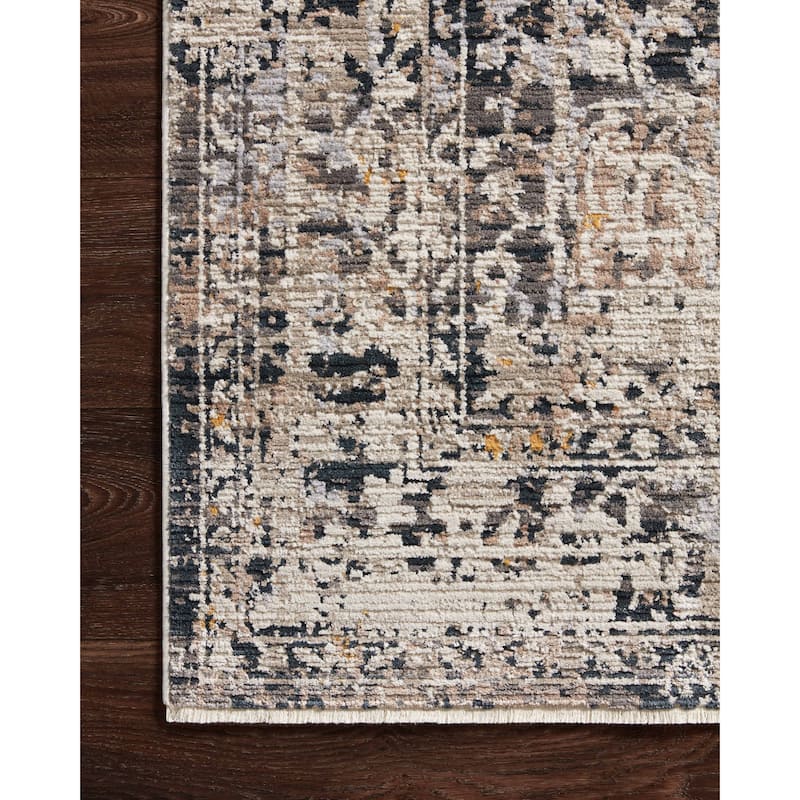 Alexander Home Reese Vintage Medallion Distressed Area Rug
