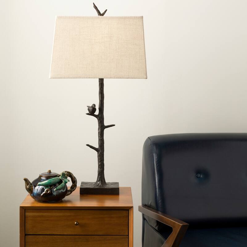 Artistic Weavers Lila Bronzed Tree and Bird Table Lamp