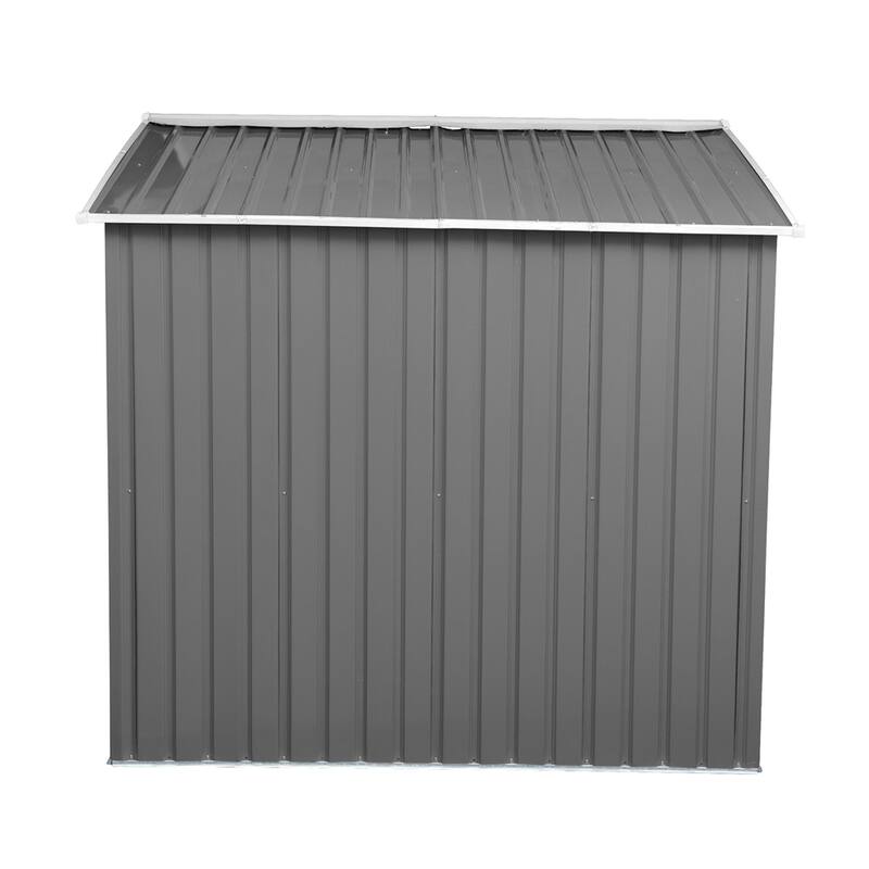 6 x 8 Ft Outdoor Steel Metal Storage Shed w/Lockable Sliding Doors