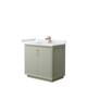Option Light Green, Bronze Trim,White Cultured Marble Top