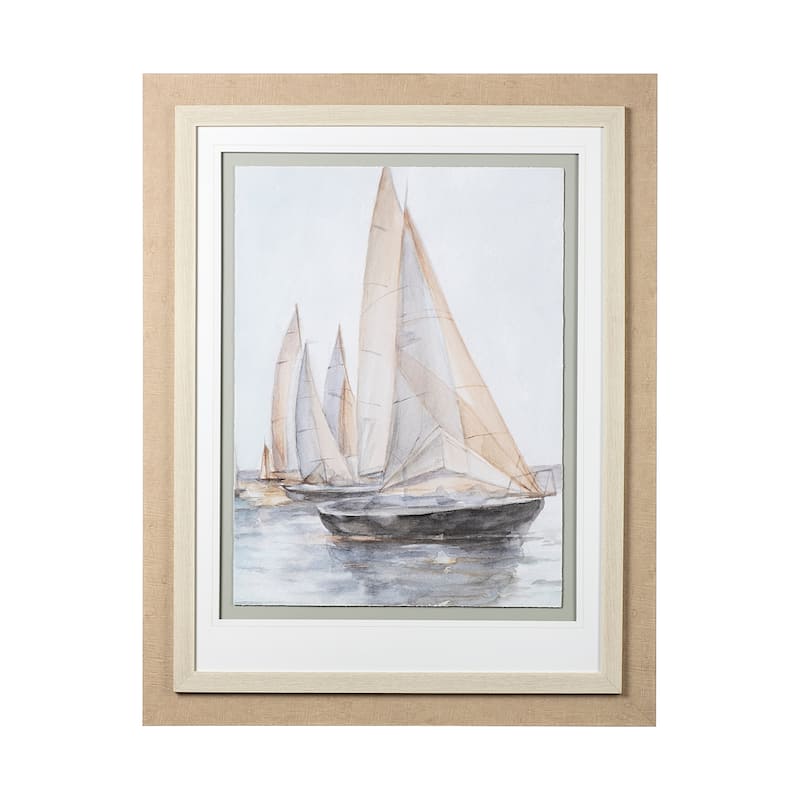 Plein Air Sailboats II Framed Art Print
