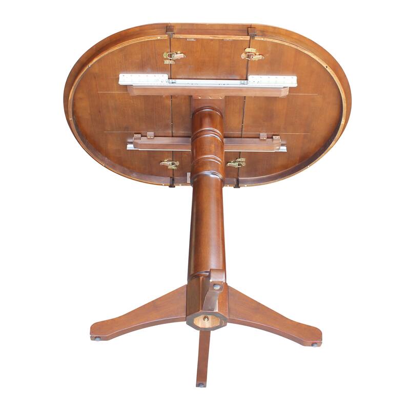 36" Round Top Pedestal Table w/12" Leaf