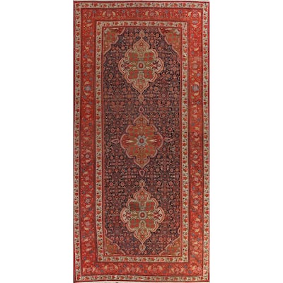 Pre-1900 Antique Bakhtiari Persian Area Rug Hand-knotted Wool Carpet - 10'3" x 19'7"