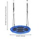 preview thumbnail 9 of 7, Yescom 40" Saucer Tree Swing with Adjustable Straps for Kids Outdoor Playground Yard - One-size