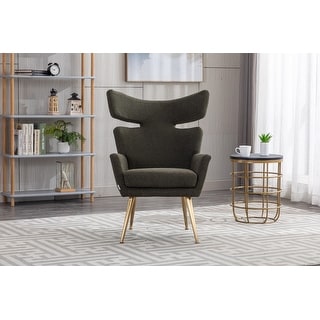 Livingroom Velvet Rocking Chair Ergonomic Fish Tail Lounge Chairs - Bed ...