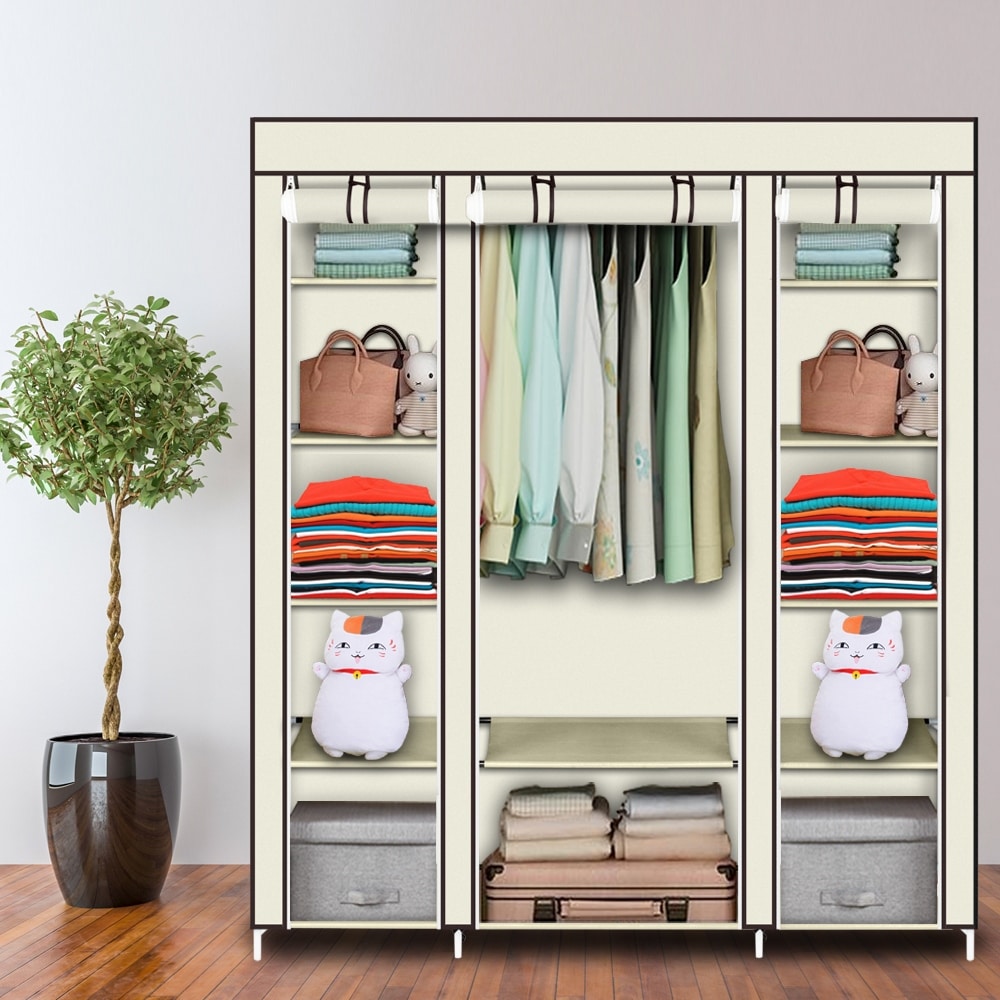 Closet rack with discount cover