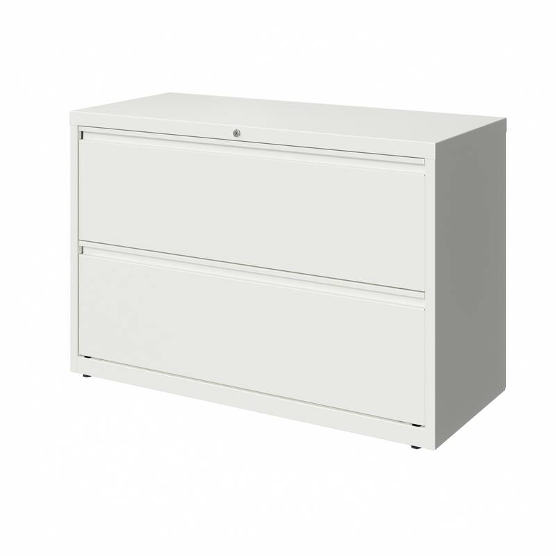Hirsh 42-in Wide HL10000 Series 2 Drawer Lateral File Cabinet, White