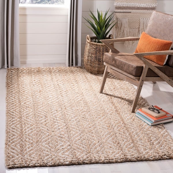 slide 2 of 13, SAFAVIEH Handmade Natural Fiber Enia Jute Rug 3' x 5' - Natural/Ivory