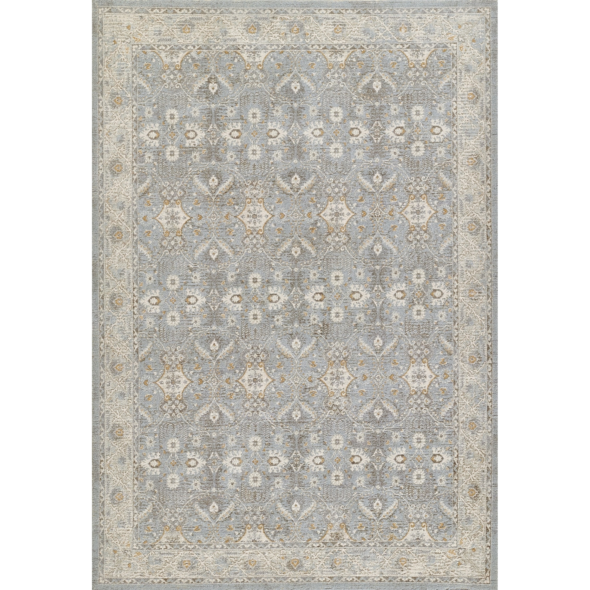 Momeni Samira Traditional Oriental Polyester Blue Area Rug
