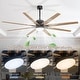 preview thumbnail 100 of 128, Sofucor 52/66/72/76/84Inch Large Ceiling Fan with Dimmable LED Light ,Remote&APP Control,8 Blades for Large Living Room,Porch