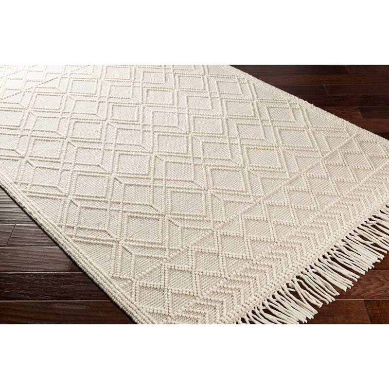 Livabliss Gertrude Handmade Cottage Geometric Wool Area Rug