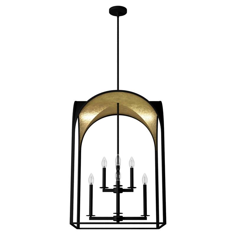 Hunter 22" Dukestown 8-Light Pendant - Entry/ Foyer - Contemporary, Candle, Transitional, Caged