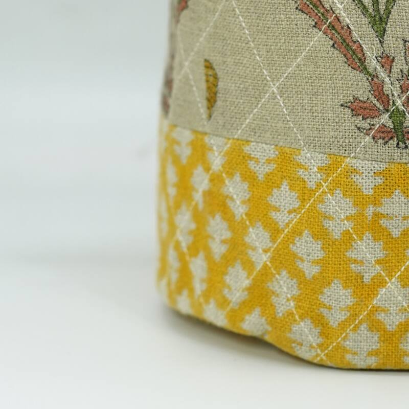 Fabdivine Handmade Floral Room Décor Nursery Storage Basket