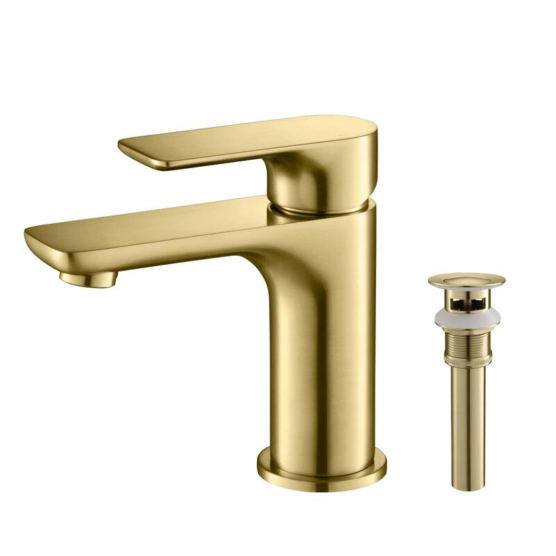 Tender Single Handle Bathroom Sink Faucet - Brushed Gold