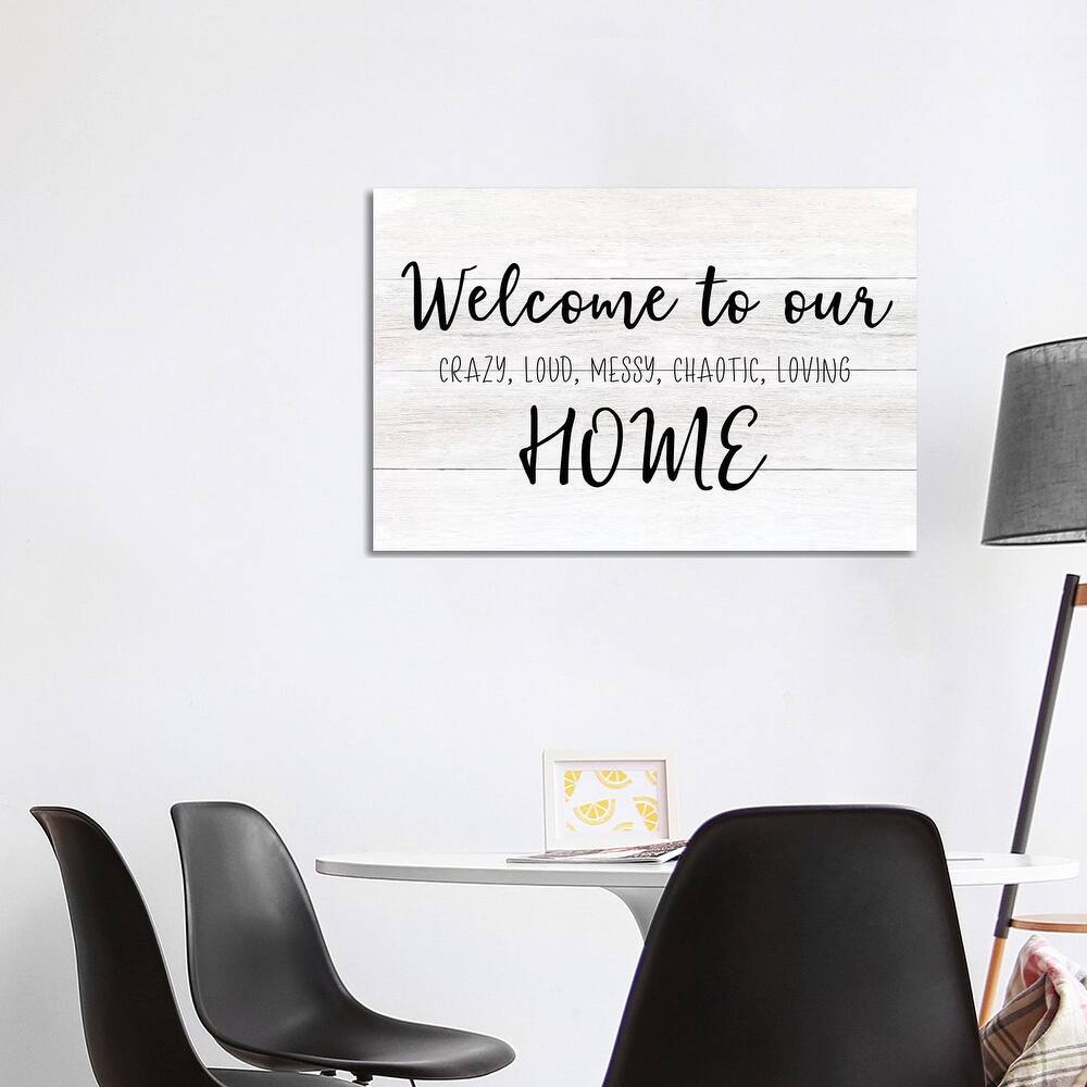iCanvas "Welcome To Our Home" by CAD Designs Canvas Print