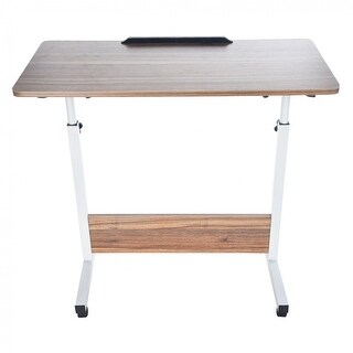 Lifted And Folding Computer Desk ,Wheels With Locking Function - Bed ...