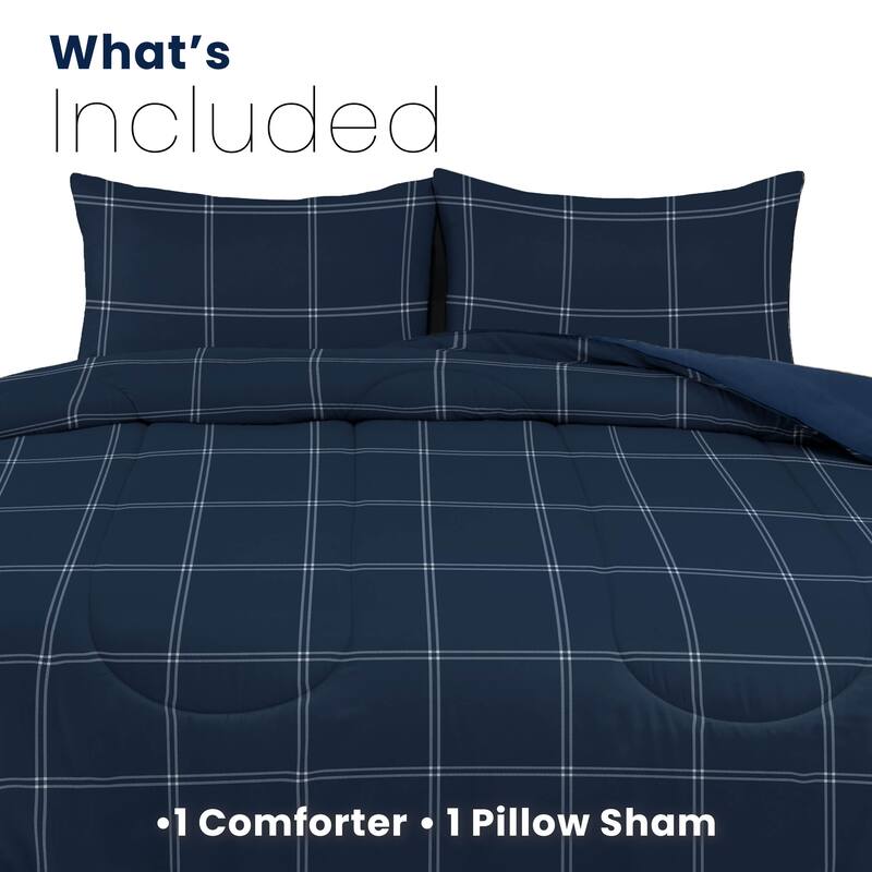 Martex Mf Reversible Comforter Check Comforter Set