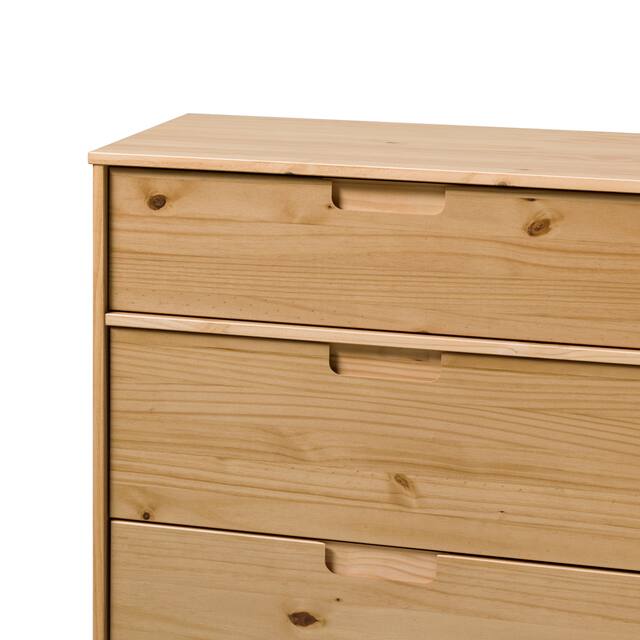 Middlebrook Mid-Century Solid Pine 3-Drawer Storage Chest