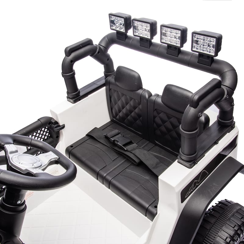 24V Kids Ride On Car W/Parents Remote ControlAdjustable speedLarge display screen,Safety Belt for Kids Aged 3+