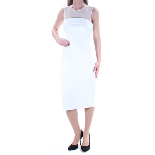 White Dresses below the Knee