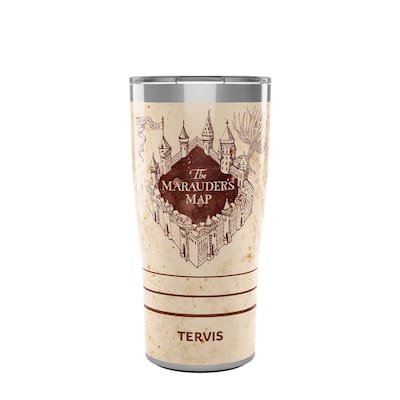 Tervis Traveler Harry Potter The Marauder's Map Triple Walled Insulated Tumbler Travel 20oz, Stainless Steel