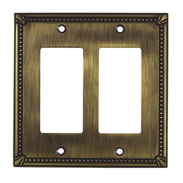 Richelieu Bp8611 Double Traditional Rocker Switch Plate From The Decora Collection