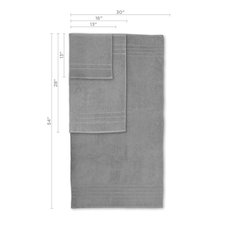 Martex Ultimate Performance Cotton Low-Lint Soft Absorbent Towel Set