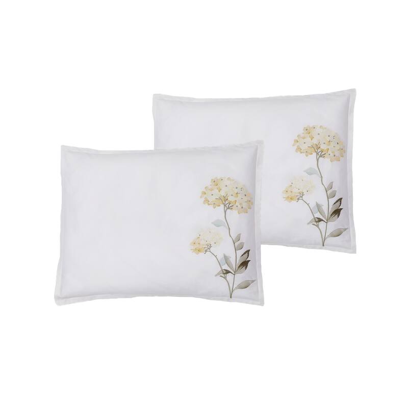 Broderie ensemble housse de couette Collection Hydrangea Embroidery Duvet Set (6 Color)