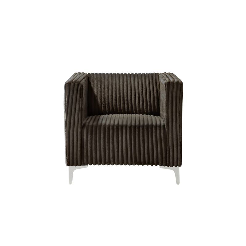 Clayfell Gavin Velvet Square Arm Living Room Set